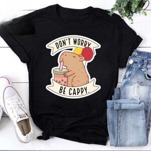 Don't Worry Be Cappy Shirt, Capybara Gift, Capybara Lover Shirt